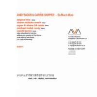 “So Much More” single cover by Andy Moor